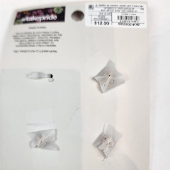 Pride Pins Set/4 Take Pride Pins New Pride Community Violet Pansies Calamus - Picture 6 of 8